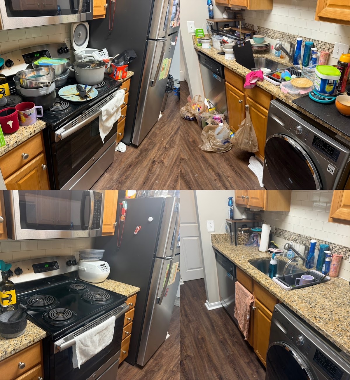 Kitchen before and after — Simply Spotless Fort Myers